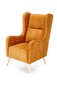 Fotelis Halmar Chester 2, geltonas kaina ir informacija | Svetainės foteliai | pigu.lt