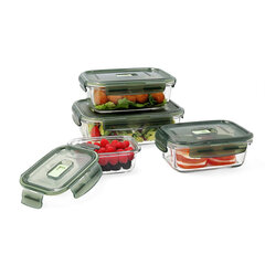 Maisto dėžučių rinkinys Luminarc Pure Box, 4 vnt. kaina ir informacija | Maisto saugojimo  indai | pigu.lt