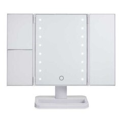 Padidinamasis veidrodis su LED, 34,7x11,5x29 cm kaina ir informacija | Kosmetinės, veidrodėliai | pigu.lt