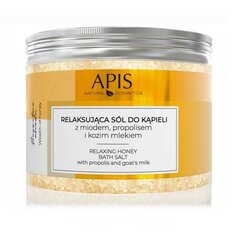 Расслабляющая соль для ванн с медом и козьим молоком APIS RELAX HONEY BATH SALT, 650 г цена и информация | Масла, гели для душа | pigu.lt