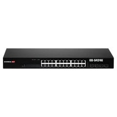 Сетевой коммутатор Edimax GS-5424G, управляемый Gigabit Ethernet (10/100/1000) 1U, черный цена и информация | Коммутаторы (Switch) | pigu.lt
