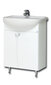 Apatinė vonios spintelė su praustuvu Elza EA60-3, balta kaina ir informacija | Vonios spintelės | pigu.lt