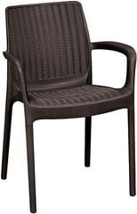 Садовый стул Bali Mono коричневый цена и информация |  Садовые стулья, кресла, пуфы | pigu.lt