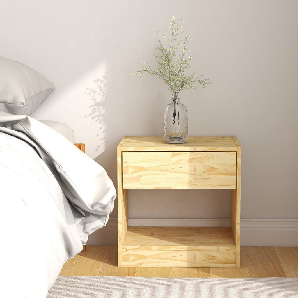 Naktinė spintelė, 40x31x40 cm, ruda kaina ir informacija | Spintelės prie lovos | pigu.lt