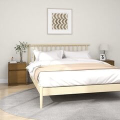 Naktinės spintelės, 2 vnt, 40x31x50 cm, rudos kaina ir informacija | Spintelės prie lovos | pigu.lt