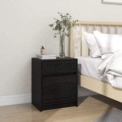 Naktinė spintelė, 40x31x50 cm, juoda kaina ir informacija | Spintelės prie lovos | pigu.lt