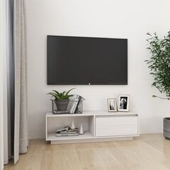 Televizoriaus spintelė, 110x30x33,5 cm, balta kaina ir informacija | TV staliukai | pigu.lt