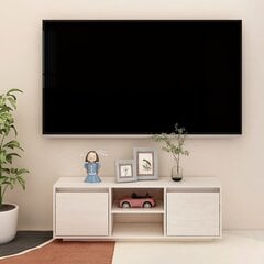 Televizoriaus spintelė, 110x30x40 cm, balta kaina ir informacija | TV staliukai | pigu.lt
