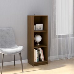 vidaXL Spintelė knygoms/kambario pertvara, medaus ruda, pušies masyvas kaina ir informacija | Lentynos | pigu.lt