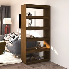 vidaXL Spintelė/kambario pertvara, medaus ruda, 80x35x167cm, pušis kaina ir informacija | Lentynos | pigu.lt