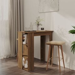 Baro stalas, rudas kaina ir informacija | Virtuvės ir valgomojo stalai, staliukai | pigu.lt