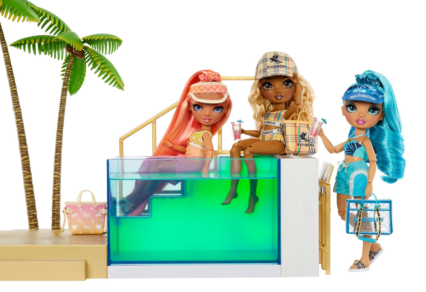 Rinkinys Rainbow Hight Malibu kaina ir informacija | Žaislai mergaitėms | pigu.lt