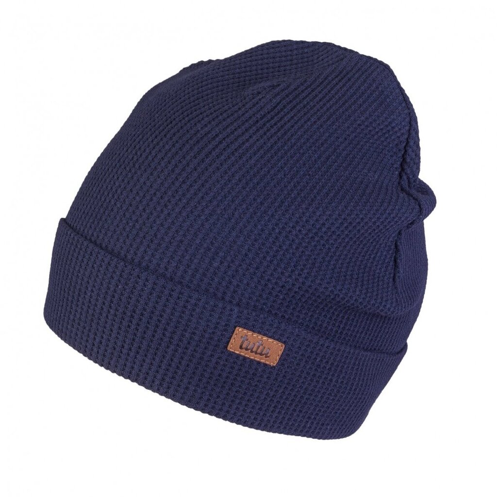 TuTu medvilninė kepurė pavasariui ir rudeniui, mėlyna kaina ir informacija | Kepurės, pirštinės, šalikai berniukams | pigu.lt
