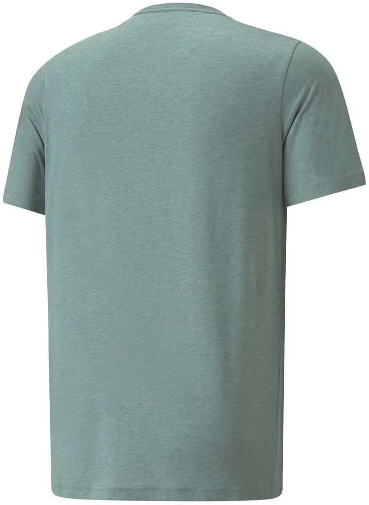 Marškinėliai vyrams Puma Ess Heather Tee 586736 50, žali kaina ir informacija | Vyriški marškinėliai | pigu.lt