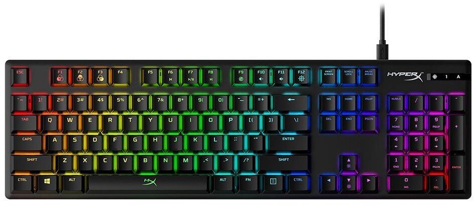 KEYBOARD GAMING MECHANICAL/HX-KB6RDX-NO HYPERX kaina ir informacija | Klaviatūros | pigu.lt