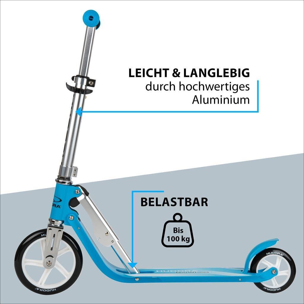 Dviratis paspirtukas Hudora Little BigWheel Blue 180/125 цена и информация | Paspirtukai | pigu.lt