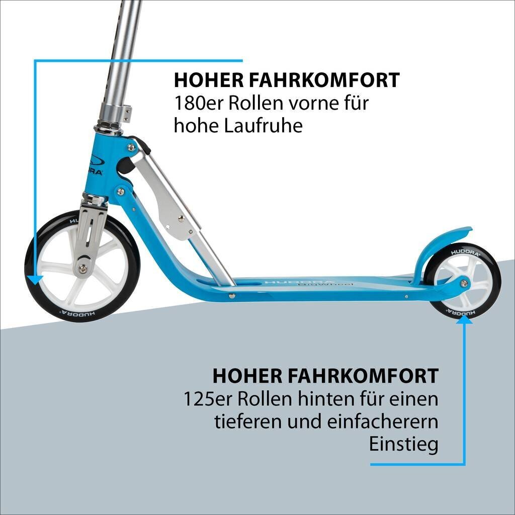 Dviratis paspirtukas Hudora Little BigWheel Blue 180/125 цена и информация | Paspirtukai | pigu.lt