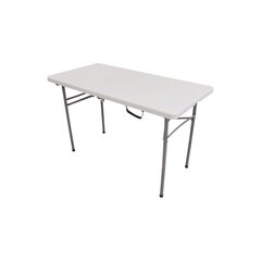 Sulankstomas stalas, 120x60 cm, baltas kaina ir informacija | Lauko stalai, staliukai | pigu.lt