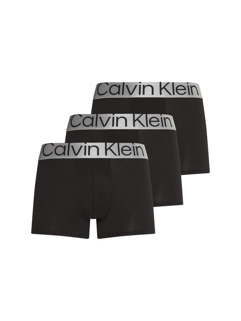 Мужские трусы Calvin Klein, TRUNK 3 пары, черные 000NB3130A 7V1 45444 цена  | pigu.lt