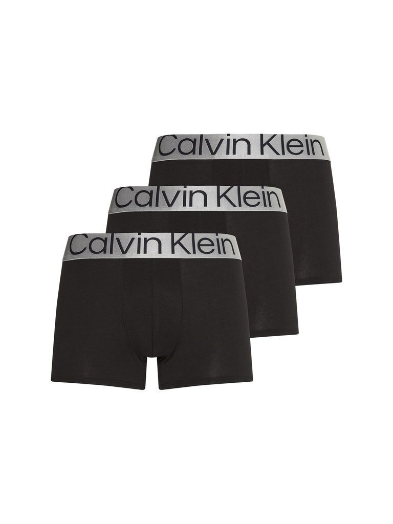 Trumpikės vyriškos Calvin Klein, TRUNK, 3 poros, juodos 000NB3130A 7V1 45444 kaina ir informacija | Trumpikės | pigu.lt