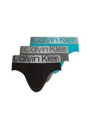 Trumpikės vyriškos Calvin Klein HIP BRIEF 3 poros, juodos/pilkos/mėlynos 000NB3129A 13C 45435 kaina ir informacija | Trumpikės | pigu.lt