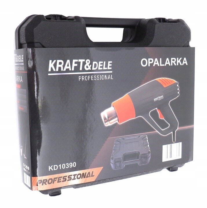 Karšto oro pistoletas Kraft&Dele 2000 W 600 ° C kaina ir informacija | Orapūtės | pigu.lt