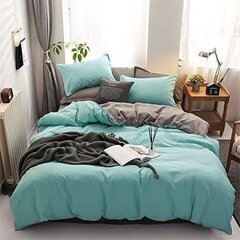 Комплект двуспального постельного белья 200х200 двухцветный 4 части цена и информация | Комплекты постельного белья | pigu.lt