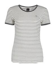 Женская футболка Luhta Heimi 39263-9*980, белая/тёмно-синяя 6438522057198 цена и информация | Футболка женская | pigu.lt