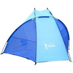 Namiot osłona plażowa Sun 200x100x105cm błękitno-niebieska Enero Camp цена и информация | Палатки | pigu.lt