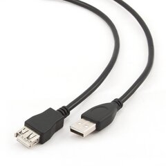 Gembird CCP-USB2-AMAF-10, USB2.0 AM-AF, 3m kaina ir informacija | Kabeliai ir laidai | pigu.lt