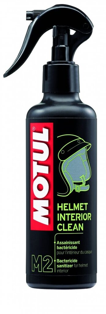 Valiklis MOTUL HELMET INTERIOR CLEAN M2 0,25ltr (105504) kaina ir informacija | Moto reikmenys | pigu.lt