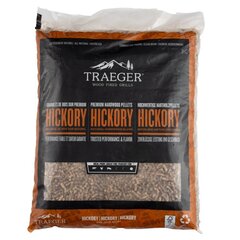 Древесные пеллеты Traeger, Карри (Hickory), 9 кг цена и информация | Древесный уголь, брикеты, средства для розжига | pigu.lt