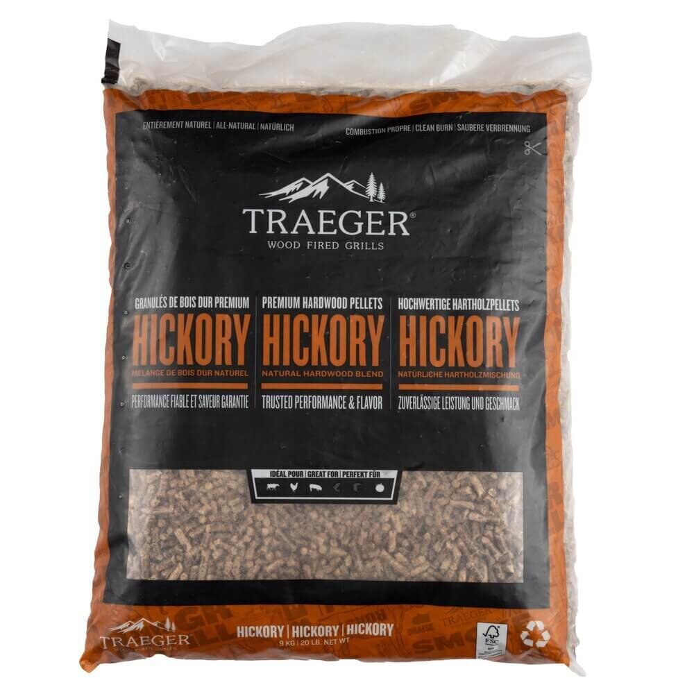 Medžio granulės Traeger, Karija (Hickory), 9 kg цена и информация | Medžio anglis, briketai, uždegimo priemonės | pigu.lt