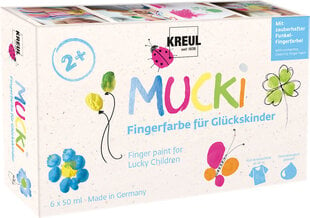 Краски для рисования руками, Kreul Mucki 23050 цена и информация | Принадлежности для рисования, лепки | pigu.lt