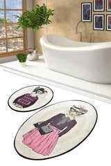Комплект ковриков для ванной комнаты, 2 шт. цена и информация | Аксессуары для ванной комнаты | pigu.lt