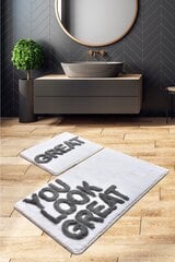 Комплект ковриков для ванной комнаты, 2 шт. цена и информация | Набор акскссуаров для ванной | pigu.lt