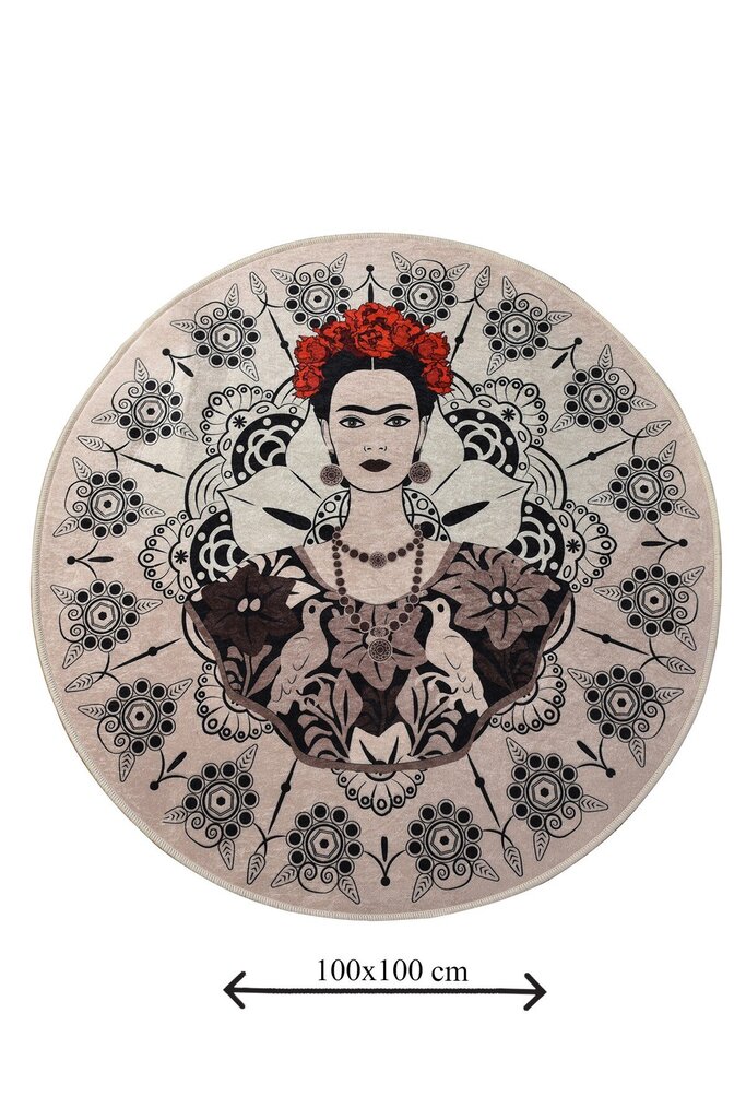 Asir vonios kilimėlis Frida, 100 cm kaina ir informacija | Vonios kambario aksesuarai | pigu.lt