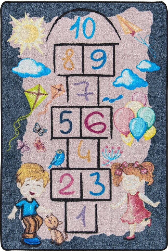 Vaikiškas kilimas Street Game, 133x190 cm kaina ir informacija | Kilimai | pigu.lt