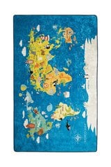 Ковер World Map, 140x190 см цена и информация | Ковры | pigu.lt