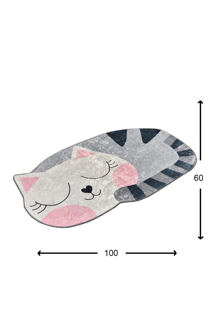 Vaikiškas kilimas Cat 60x100 cm цена и информация | Kilimai | pigu.lt