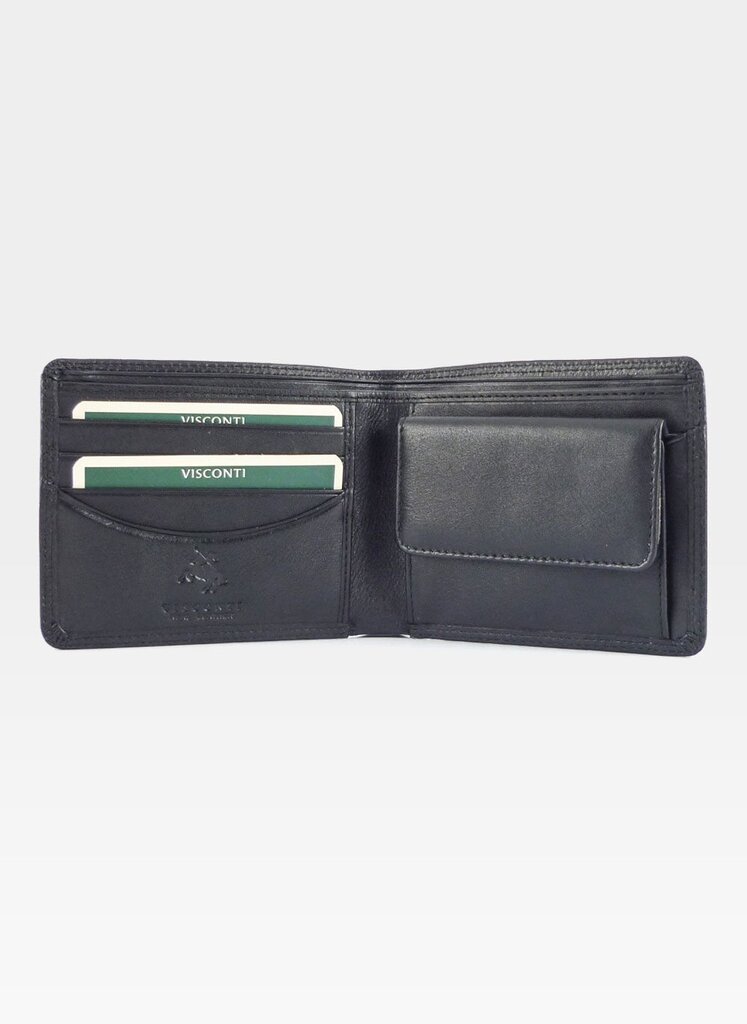 Vyriška piniginė Visconti HT7, juoda kaina ir informacija | Vyriškos piniginės, kortelių dėklai | pigu.lt