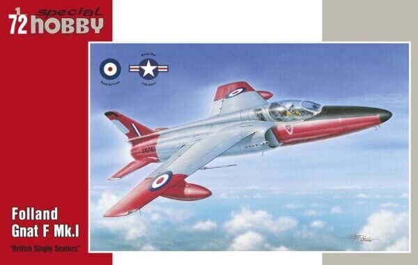 Konstuktorius Folland Gnat F Mk.I British Single Seaters 1:72 SPECIAL HOBBY kaina ir informacija | Žaislai berniukams | pigu.lt