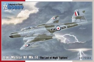 Konstuktorius A.W. Meteor NF Mk.14 The Last of Night Fighters 1:72 SPECIAL HOBBY kaina ir informacija | Žaislai berniukams | pigu.lt