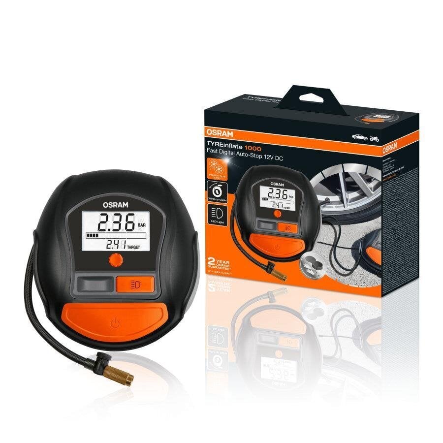 Oro kompresorius Osram, 12V, 180W kaina ir informacija | Automobilių 12V el. priedai | pigu.lt