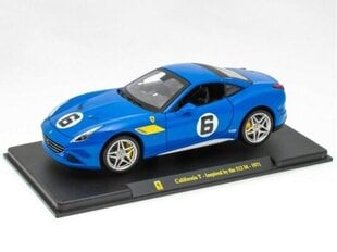 Ferrari California T Inspired by the 512 M - 1971 Blue HACHETTE 1:24 kaina ir informacija | Žaislai berniukams | pigu.lt
