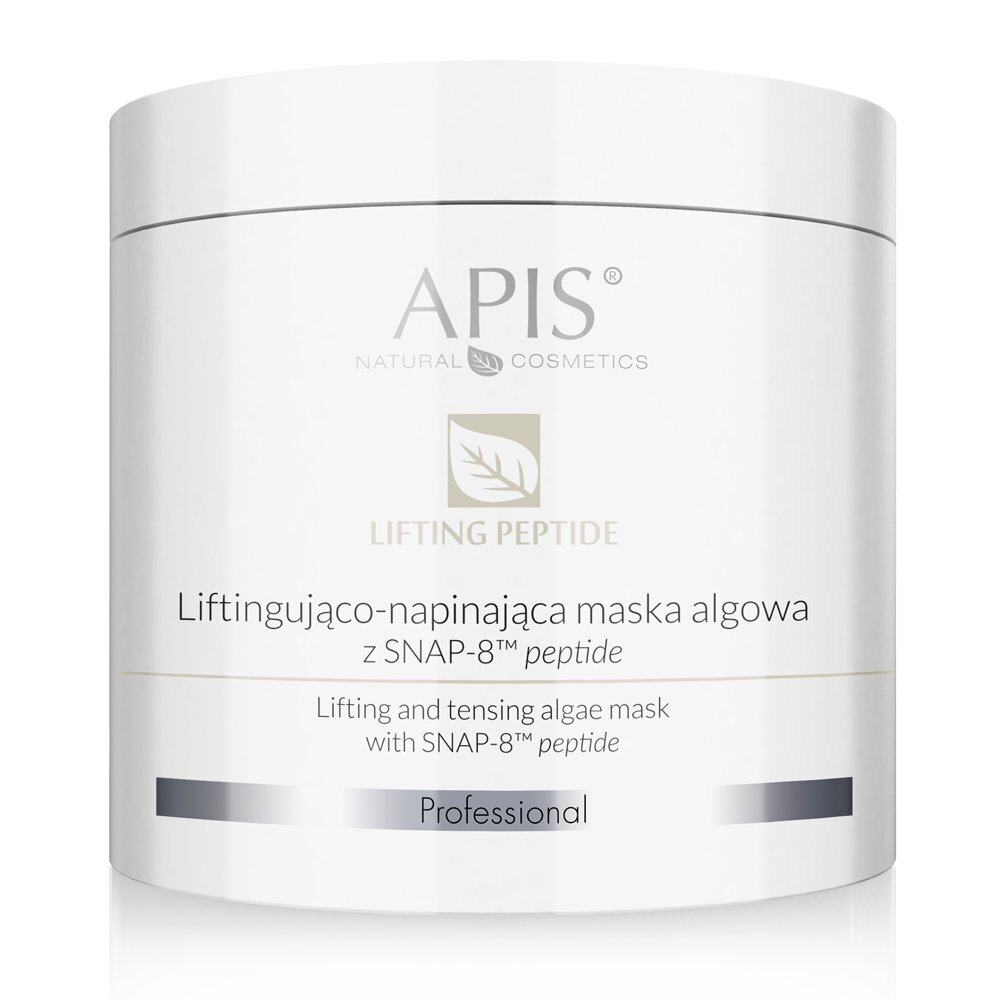 Stangrinanti kaukė su SNAP-8™ peptidu brandžiai ir dehidratuotai odai Apis Lifting Peptide Algae Mask, 200g цена и информация | Veido kaukės, paakių kaukės | pigu.lt