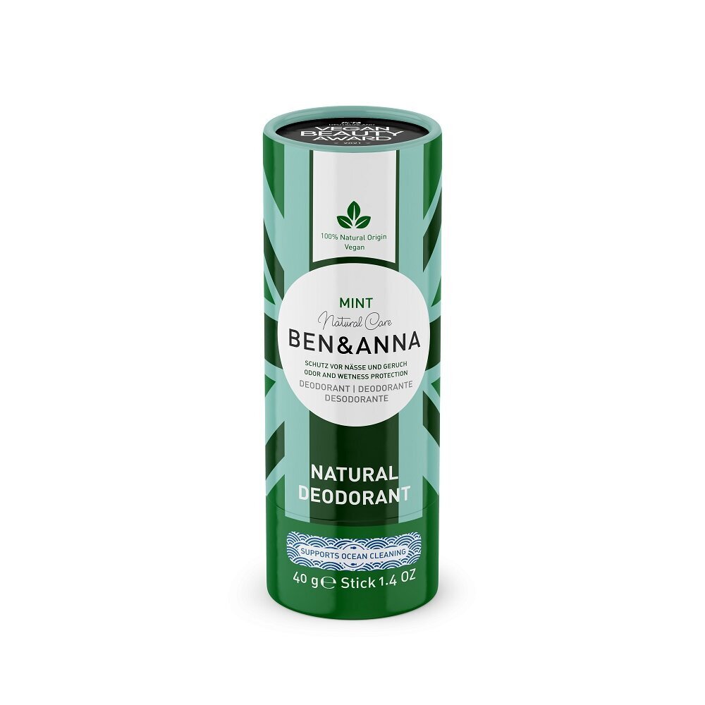 Pieštukinis dezodorantas Ben & Anna Natural Dezodorant Mint, 40g цена и информация | Dezodorantai | pigu.lt