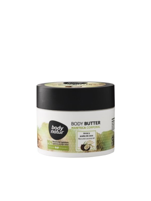 Kreminis kūno sviestas su kokosų aliejumi ir ryžiais Body Nature Body Butter, 200 ml kaina ir informacija | Kūno kremai, losjonai | pigu.lt