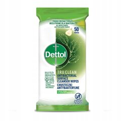 Салфетки для поверхностей Dettol Antibacterial Surface Cleanser Груша, 50 шт. цена и информация | Чистящие салфетки | pigu.lt