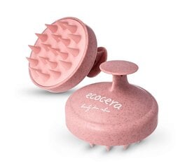 Щетка силиконовая для мытья и массажа Ecocera Medi, розовая цена и информация | Расчески, щетки для волос, ножницы | pigu.lt